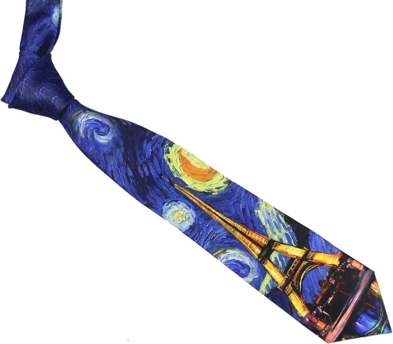 Secdtie Men's Printed Ties Designer Tie for Men Fashion Funny Neckties for Holiday Party - Image 3